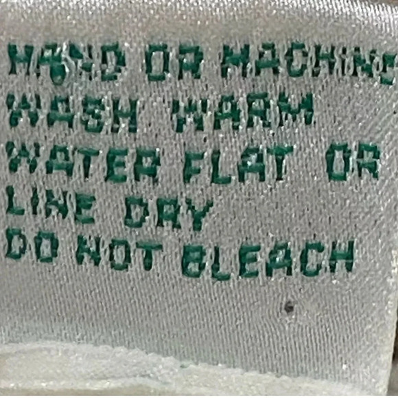 VINTAGE 80s SHENANIGANS Women’s White Sweater Hand Knitted Flower Design Small - Picture 7 of 10